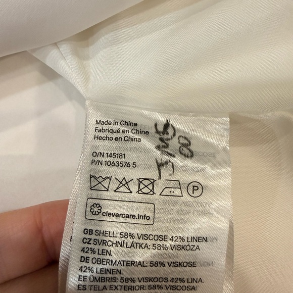 EUC H&M Linen-Blend Blazer – Large - Picture 7 of 7